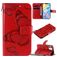 Mobigear Butterfly Housse iPhone 12 Mini Etui Porte-Monnaie - Rouge