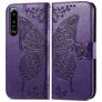 Mobigear Butterfly Housse Sony Xperia 5 IV Etui Porte-Monnaie - Violet