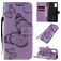 Mobigear Butterfly Housse Samsung Galaxy A41 Etui Porte-Monnaie - Violet