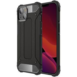 Mobigear Outdoor Coque iPhone 13 Coque arrière Rigide Anti-Chocs - Noir