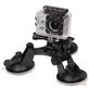 Puluz GoPro Triangle Support Voiture Ventouse - Noir