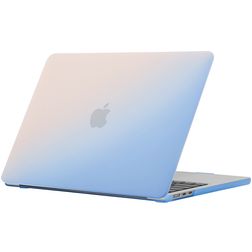 Mobigear Rainbow Matte MacBook Air 15 pouces (2023-2026) Coque rigide pour MacBook - Bleu - Modèle A2941 / A3114 / A3241 / A3448