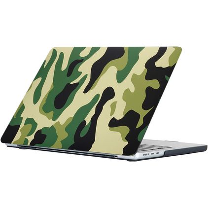 Mobigear Design MacBook Air 15 Pouces (2023-2026) Coque - Jungle Camauflage - Model A2941 / A3114 / A3241 / A3448