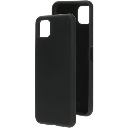 Mobiparts Coque Samsung Galaxy A22 5G Coque arrière en Silicone - Noir