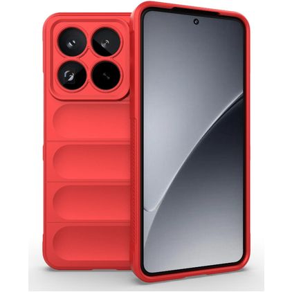 Mobigear Bumpy Coque Xiaomi 15 Pro Coque arrière en TPU Souple - Rouge