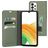Mobiparts Classic Wallet Samsung Galaxy A33 Étui Portefeuille - Stone Green