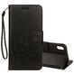 Mobigear Flowers Housse iPhone XS Max Etui Porte-Monnaie - Noir