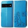 Mobigear Clover Google Pixel 7 Étui Portefeuille - Bleu