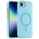 Mobigear Shockproof iPhone 16e MagSafe Plastique rigide Coque arrière - Bleu