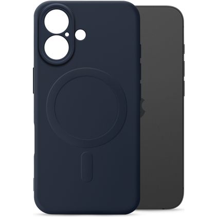 My Style Protective Flex Coque iPhone 16 MagSafe Coque arrière en TPU Souple - Bleu Marin