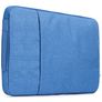 Mobigear Denim Zipper Pochette Ordinateur portable (max 23 cm x 31 cm) Housse ordinateur - Bleu