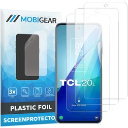 Mobigear TCL 20L Protection d'écran Film - Compatible Coque (Lot de 3)