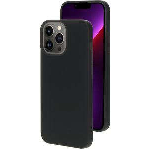 Mobiparts Coque iPhone 13 Pro Max Coque arrière en Silicone - Noir
