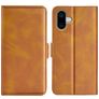 Mobigear Slim Magnet Housse iPhone 16 Etui Porte-Monnaie - Cognac