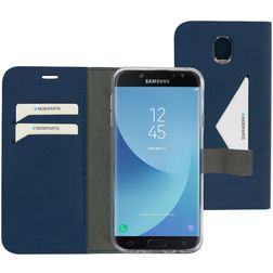 Mobiparts Classic Wallet Housse Samsung Galaxy J7 (2017) Etui Porte-Monnaie - Bleu