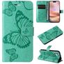 Mobigear Butterfly Housse iPhone 16 Plus Etui Porte-Monnaie - Vert