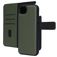 Mobiparts Housse iPhone 16e Etui avec Coque Détachable en Cuir Véritable Porte-Monnaie - Vert
