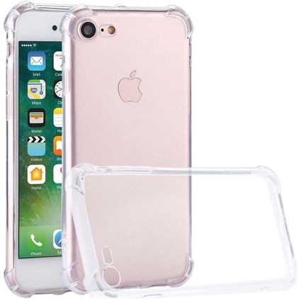 Mobigear Cushion Coque Transparente iPhone SE (2020) Coque arrière en TPU Souple Anti-Chocs - Transparent