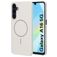 Mobiparts Slim Line Coque Samsung Galaxy A16 MagSafe Coque arrière Rigide - Off White