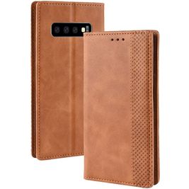 Mobigear Sensation Housse Samsung Galaxy S10 5G Etui Porte-Monnaie - Cognac