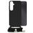 Mobilize Lanyard Gelly Samsung Galaxy A05s Coque avec cordon en TPU Souple - Noir