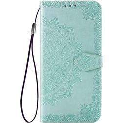 Mobigear Mandala Housse OPPO Reno 3 Pro Etui Porte-Monnaie - Turquoise