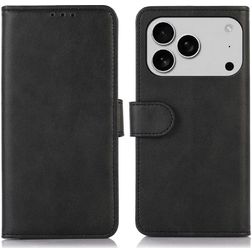 Mobigear Wallet Housse iPhone 17 Pro Etui Porte-Monnaie - Noir