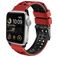 Mobigear Aero Armor Bracelet Silicone Apple Watch Fermeture boucle ardillon - 42/41/40/38 mm - Rouge / Noir