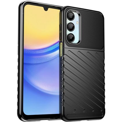 Mobigear Groove Coque Samsung Galaxy A26 Coque arrière en TPU Souple - Noir