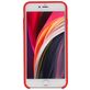 Mobigear Rubber Touch Coque iPhone SE (2022) Coque arrière en Silicone - Rouge