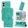 Mobigear Sunflower Housse Samsung Galaxy S25 Edge Etui Porte-Monnaie - Vert