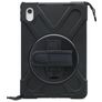Xccess Survivor All-round Coque iPad Pro 11 Pouces (2022) Coque arrière en Plastique rigide,Silicone + Bandoulière + Support Amovible - Noir