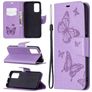 Mobigear Butterfly Housse POCO M3 Etui Porte-Monnaie - Violet