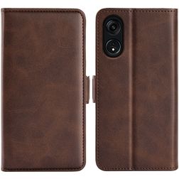 Mobigear Slim Magnet Housse OPPO Reno 8T 5G Etui Porte-Monnaie - Marron
