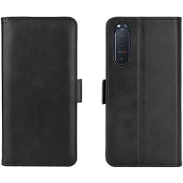 Mobigear Slim Magnet Housse Sony Xperia 5 II Etui Porte-Monnaie - Noir