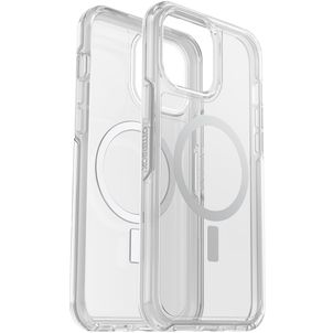 OtterBox Symmetry Plus Coque Transparente iPhone 13 Pro Max MagSafe Coque arrière Rigide Anti-Chocs - Transparent