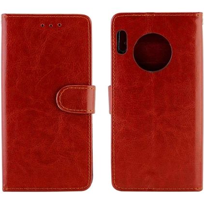 Mobigear Wallet Housse Huawei Mate 30 Pro Etui Porte-Monnaie - Marron