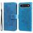 Mobigear Flowers Housse iPhone Air Etui Porte-Monnaie - Bleu