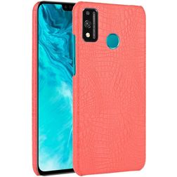 Mobigear Croco Coque HONOR 9X Lite Coque arrière Rigide - Rouge