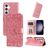 Mobigear Sunflower Housse Samsung Galaxy S24 Plus Etui Porte-Monnaie - Rose doré