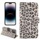 Mobigear Leopard Housse iPhone 14 Pro Etui Porte-Monnaie - Marron
