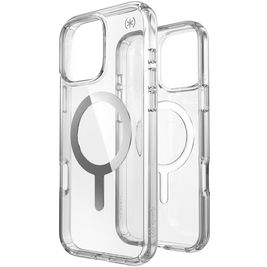 Speck Presidio Perfect Clear Coque Transparente iPhone 16 Pro Max MagSafe Coque arrière Rigide Anti-Chocs - Transparent