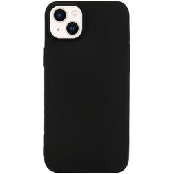 Mobigear Colors Coque iPhone 14 Plus Coque arrière en TPU Souple - Noir