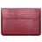 Mobigear Envelope Croco Pochette Ordinateur portable 15 - 16 Pouces Housse ordinateur - Rouge
