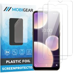 Mobigear Wiko View 4 Lite Protection d'écran Film - Compatible Coque (Lot de 3)