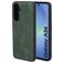 Mobiparts Classic Coque Samsung Galaxy A36 MagSafe Coque arrière en TPU,Similicuir - Emerald Green
