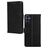 Mobilize Wallet Housse Samsung Galaxy A15 Etui en Cuir Véritable Porte-Monnaie - Noir