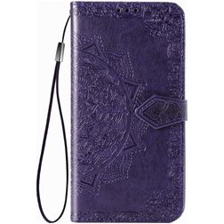 Mobigear Mandala Housse OPPO Reno 3 Pro Etui Porte-Monnaie - Violet