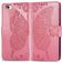 Mobigear Butterfly Housse iPhone SE (2020) Etui Porte-Monnaie - Rose