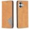 Mobigear Rhombus Slim Housse iPhone 17 Etui - Cognac